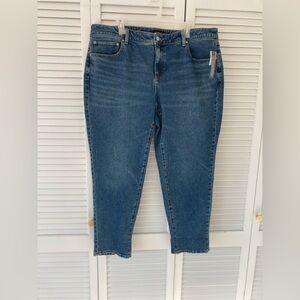 Talbots Classic Every Day Relaxed Blue Women's Cotton Tencel Jeans NWT  16 W